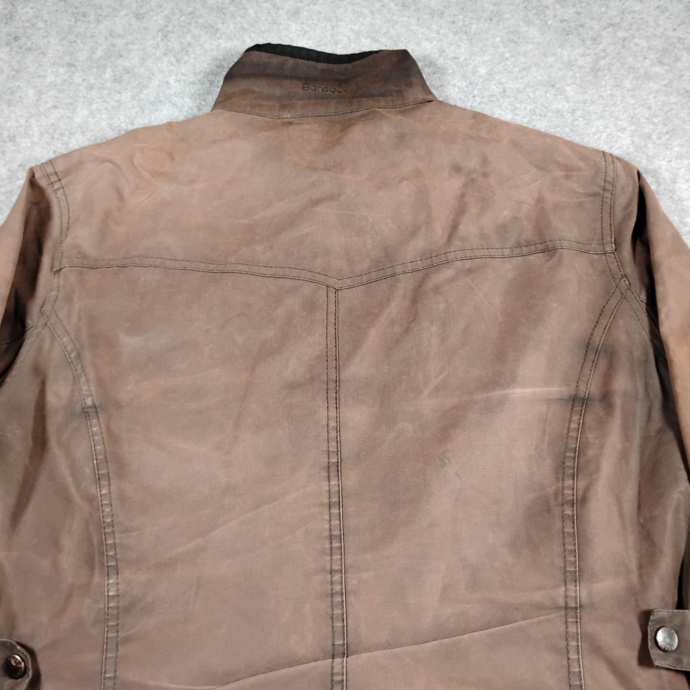 Barbour Ladies Utility Waxed Cotton Jacket Brown LWX0004 Size US 12 UK 16 Fair - Picture 14 of 16